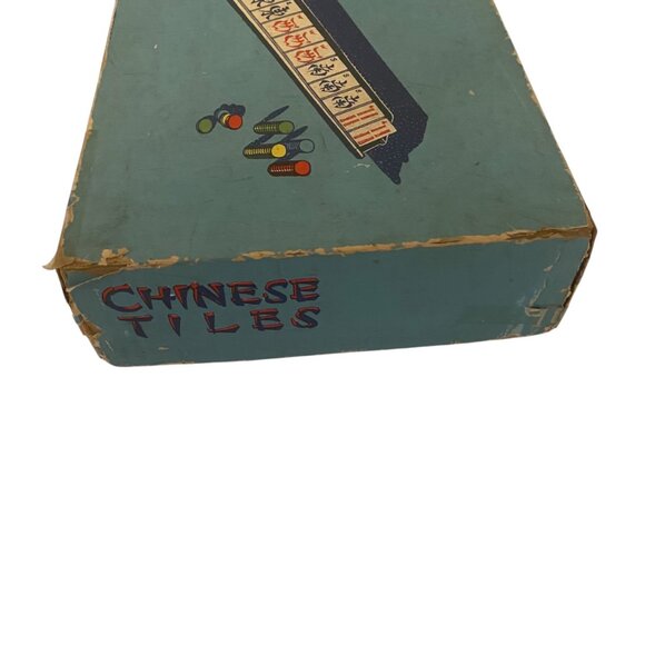 Antique 1939 Mah Jong Chinese Tiles Set Original Box Instructions By J. Pressman - Picture 4 of 8